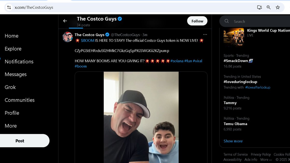 SwolKatSol's tweet photo. These guys just rugged $BOOM.

@TheCostcoGuys

CZyPGStEHRrdu5f2HMkC7GkzGqSpPJGSWGKii2KZpump

Boom. https://t.co/gM4ta5v3VN