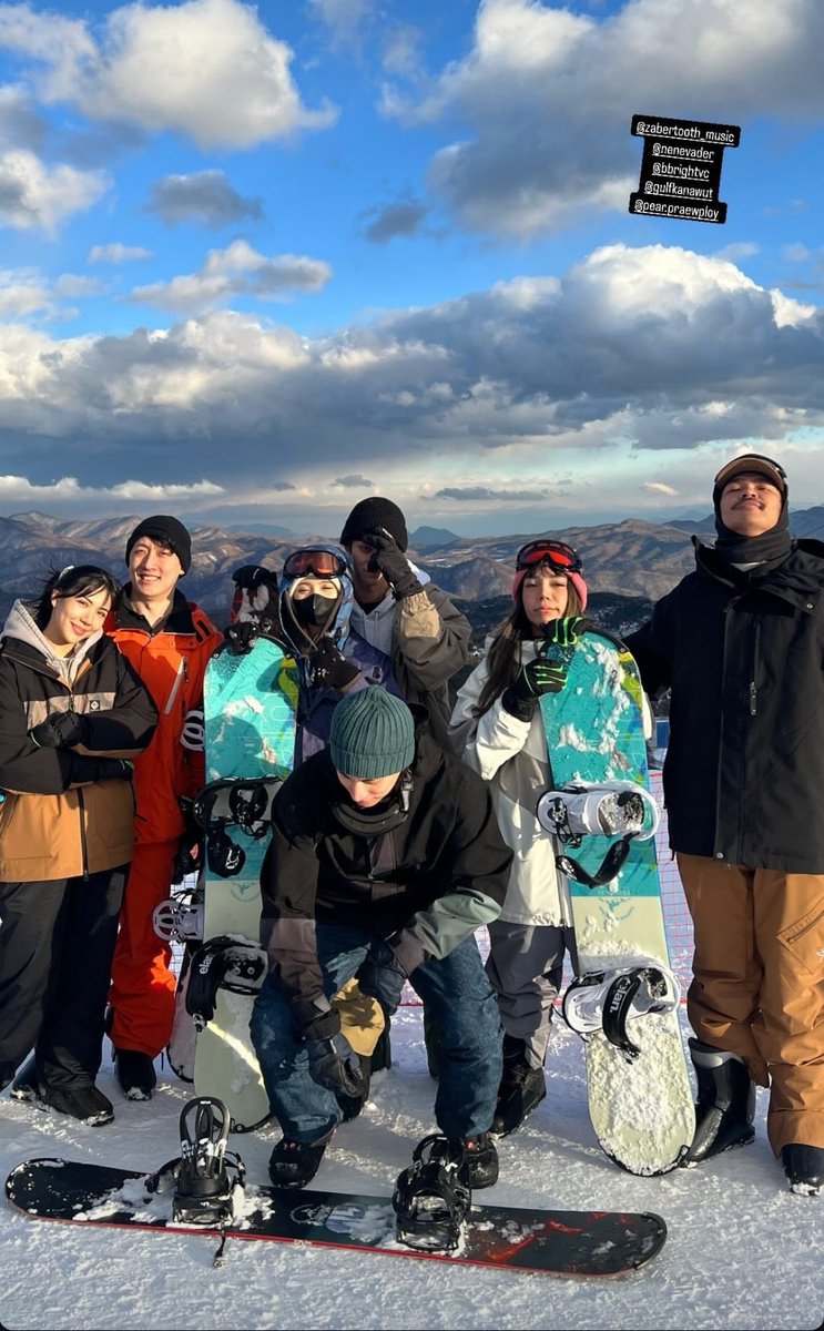 Gulfkanawutofc's tweet photo. มีเด็กไปเล่นสโนว์บอร์ดมา พักผ่อนให้เต็มที่นะครับ🏂🥰🥰

#GulfKanawut
@gulfkanawut https://t.co/Y4CjsC9RmP