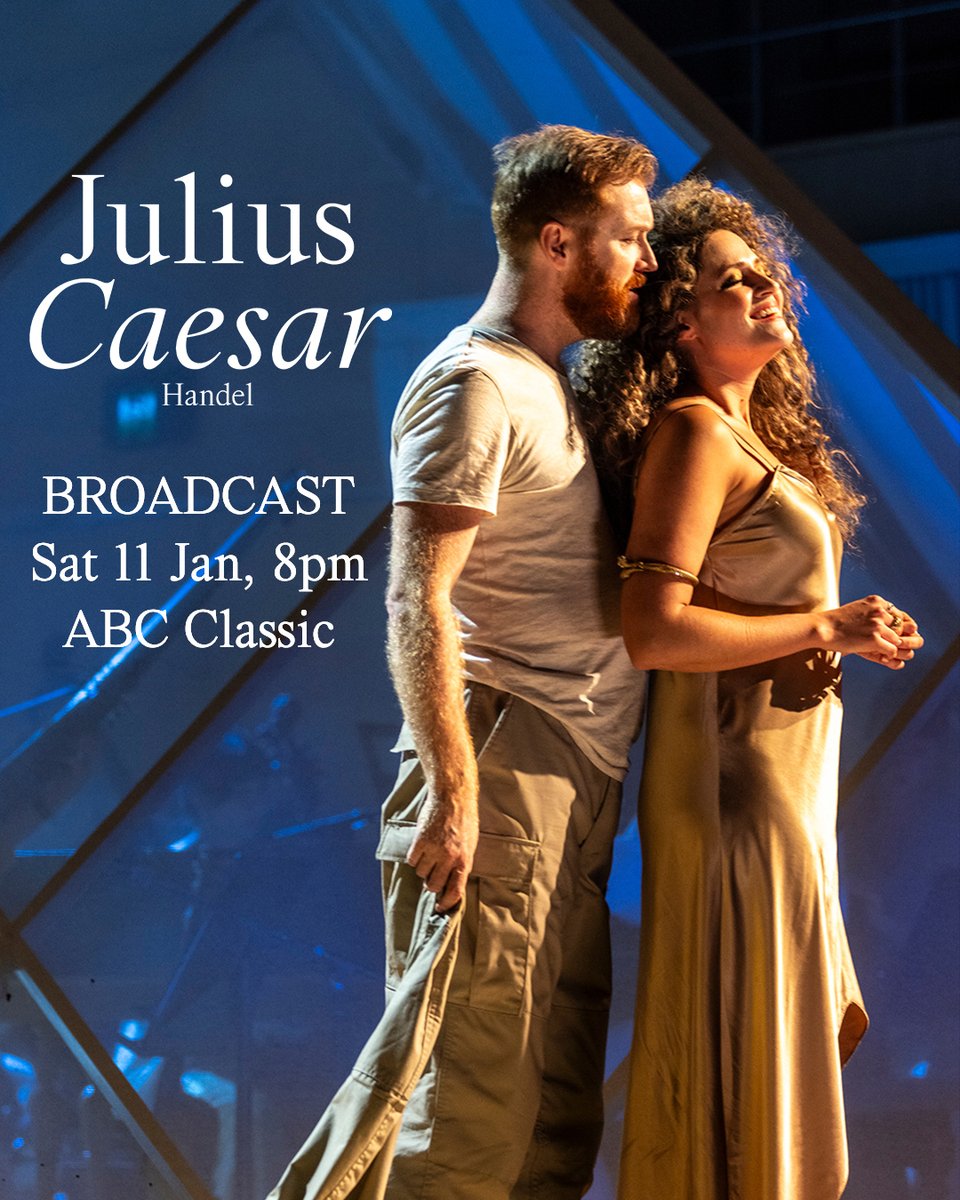 pinchgut's tweet photo. Mark your calendar.
The recording of Pinchgut's production of Julius Caesar will be broadcast on ABC Classic Sat 11 January, 8pm

Recording available to stream online for one month thereafter.

Head to ABC website for more details.
https://t.co/VHkj4Ce4sx https://t.co/FHLs3lK7Ej