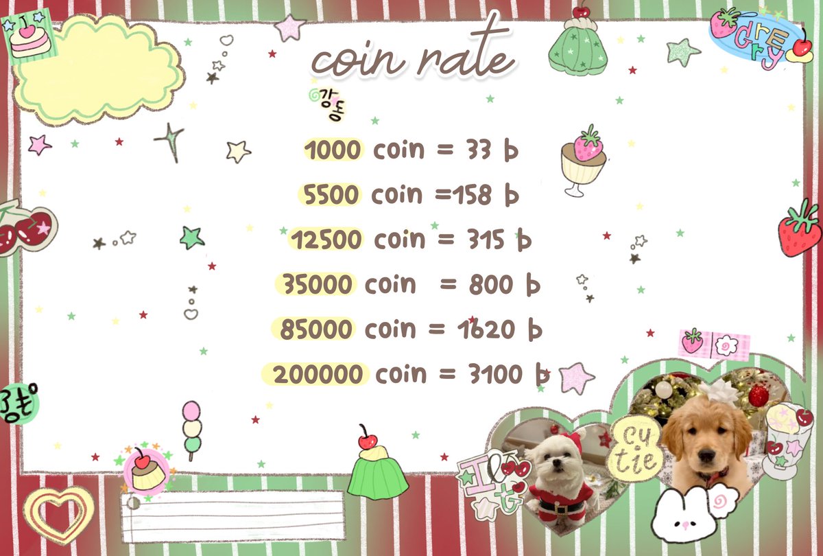 Promotion to welcome the new year 🎐

                 🗣️  gift rate 17 

ถ้าลูกค้าที่น่ารักต้องการรับโปรอันนี้ให้ 
☟
follow + แคปมาเลยค้าบ หรือส่งลิ้งก์โพสต์นี้มาเลย

โปรนี้ 3 มกราคม - 31 มกราคมเลยครับ โปรจุกๆ นานๆมีทีครับ