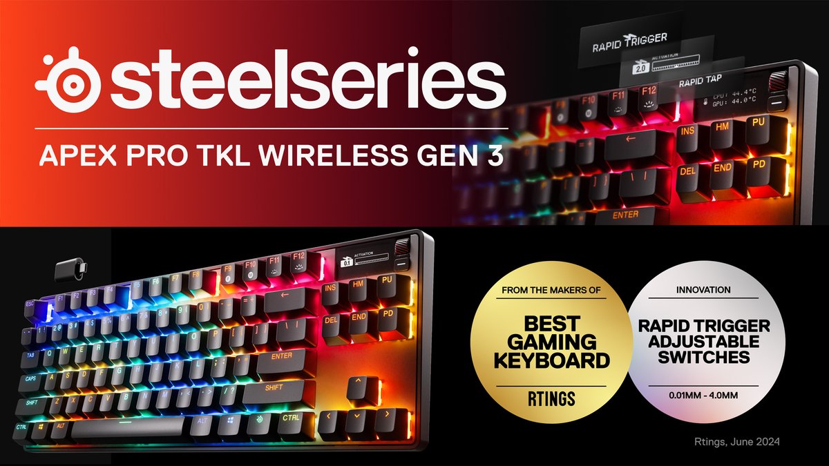 你各位還沒有想好該買什麼樣的鍵盤嘛?
那就來看SteelSeries賽睿!!!!
全尺寸.TKL.60%.有線.無線.OmniPoint.紅.棕.藍軸
SteelSeries賽睿通通都有!!!!
想入手的人趕快手刀購入吧!
現在購買還有優惠連結唷~
『專屬連結』fncpi.g2afse.com/click?pid=195&…
『優惠碼』minatolivech