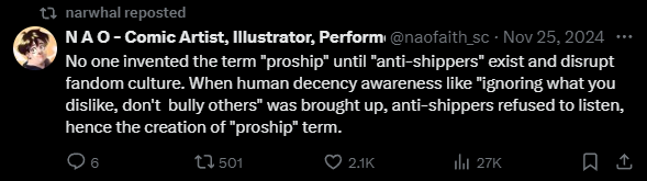 Kugarabach83350's tweet photo. Laxuyo runs a, notably very questionable proshipper account on Twitter by the name of Narwhal, or @/narbachi. this is the kind of content the account retweets. https://t.co/qcrNrBMe2y