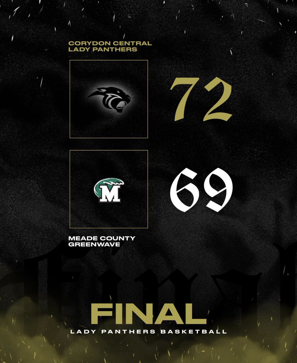 CorydonPanthers's tweet image. The Lady Panthers cranked up the defense to erase a 20 point halftime deficit tonight at Meade County (KY) and bring a W back home across the river with them!
#PantherPride
@JohnRHarrell @IndSportsTalk