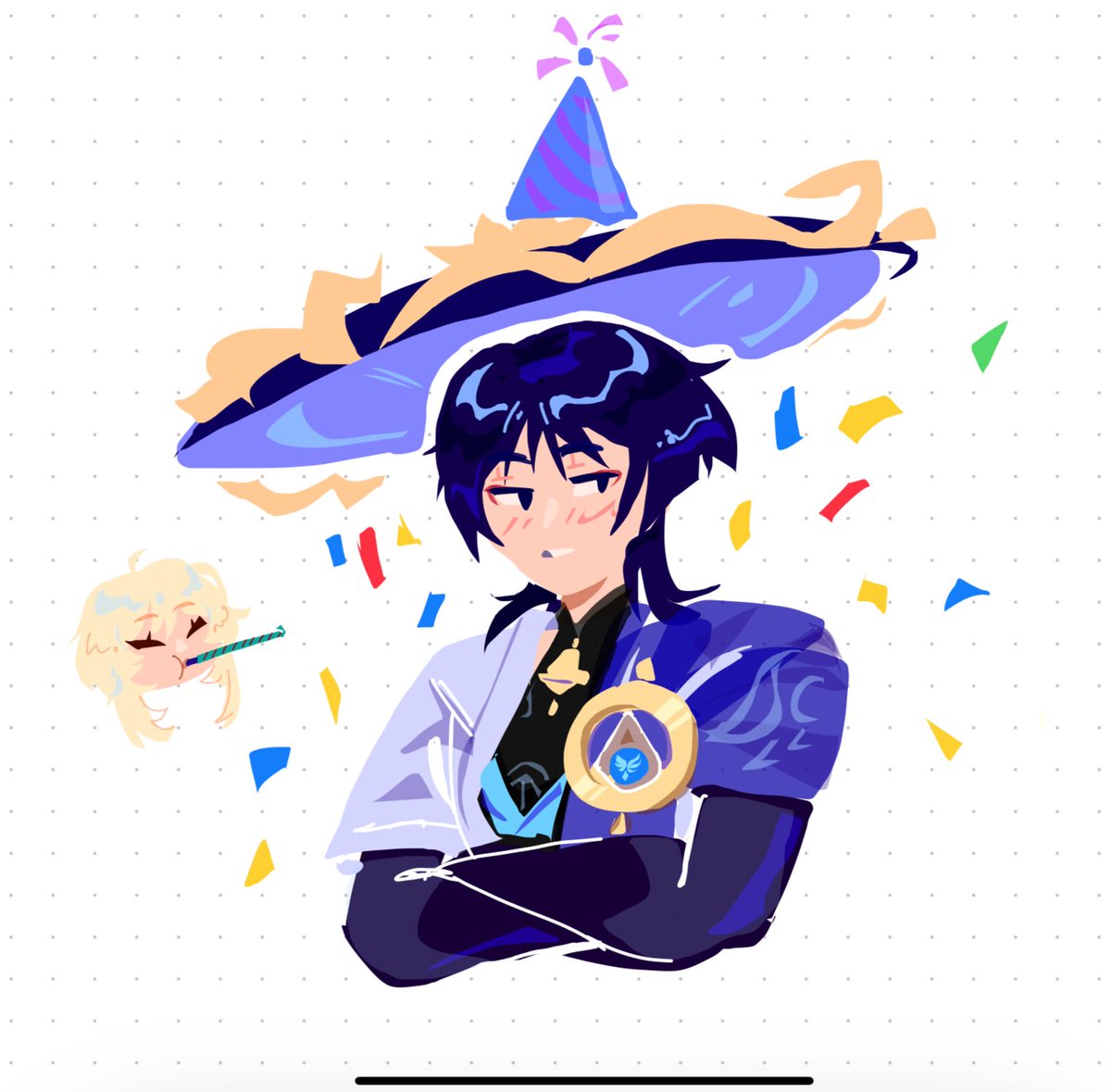 enilemoon's tweet photo. Happy (late) birthday to a birthday boy

#GenshinImpact https://t.co/TsoO6R5pAY