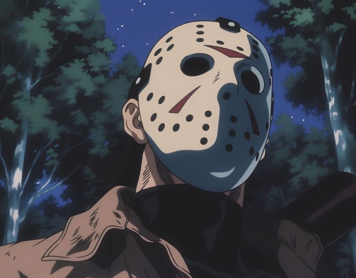 ImmortalisDB's tweet photo. Anime Jason Voorhees. https://t.co/AqU5cW0Ttu