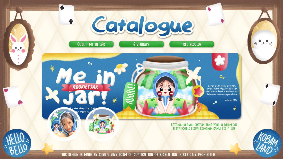 - ⭑𓂃 ⌗ RT untuk Me in Jar
                 1 slot free request