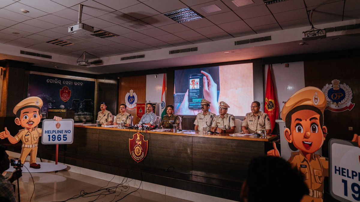 Launching #PBD2025 initiatives for a hassle-free &amp; safe stay in Bhubaneswar &amp; Cuttack during the upcoming #PravasiBharatiyaDivas - HAPFY (Helping &amp; Active Police For You) Mascot, 24/7 Helpline (1965), WhatsApp Chatbot, Pravasi Mitra Trained Volunteers &amp; Special Tourist Police.