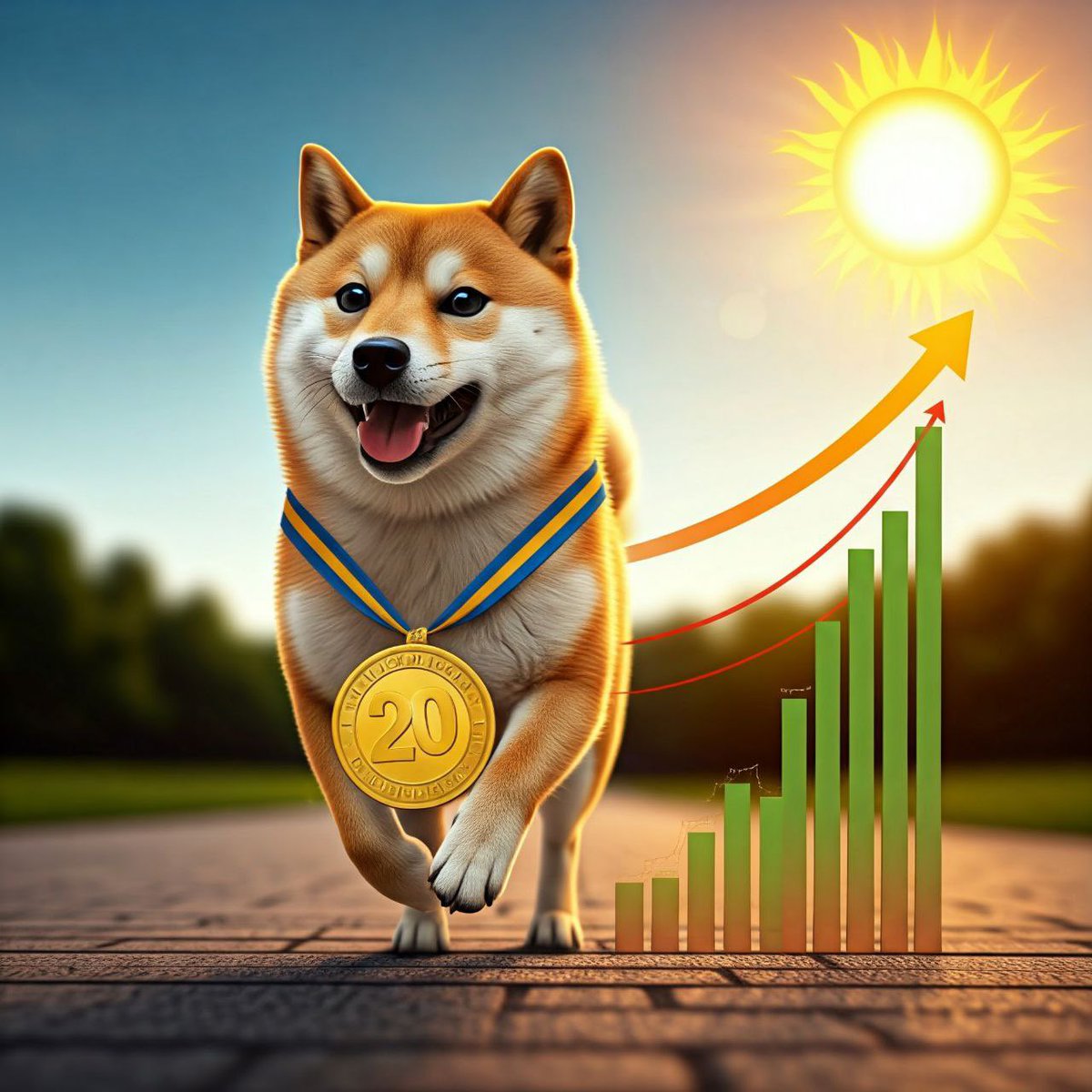 📈 Doge20: Running Towards Success! 🏅🐾

Momentum is building, and Doge20 is leading the charge! With our strong utility, dedicated community, and limitless potential, we’re sprinting toward new heights.

The sun is shining bright on Doge20’s journey—join us as we continue to