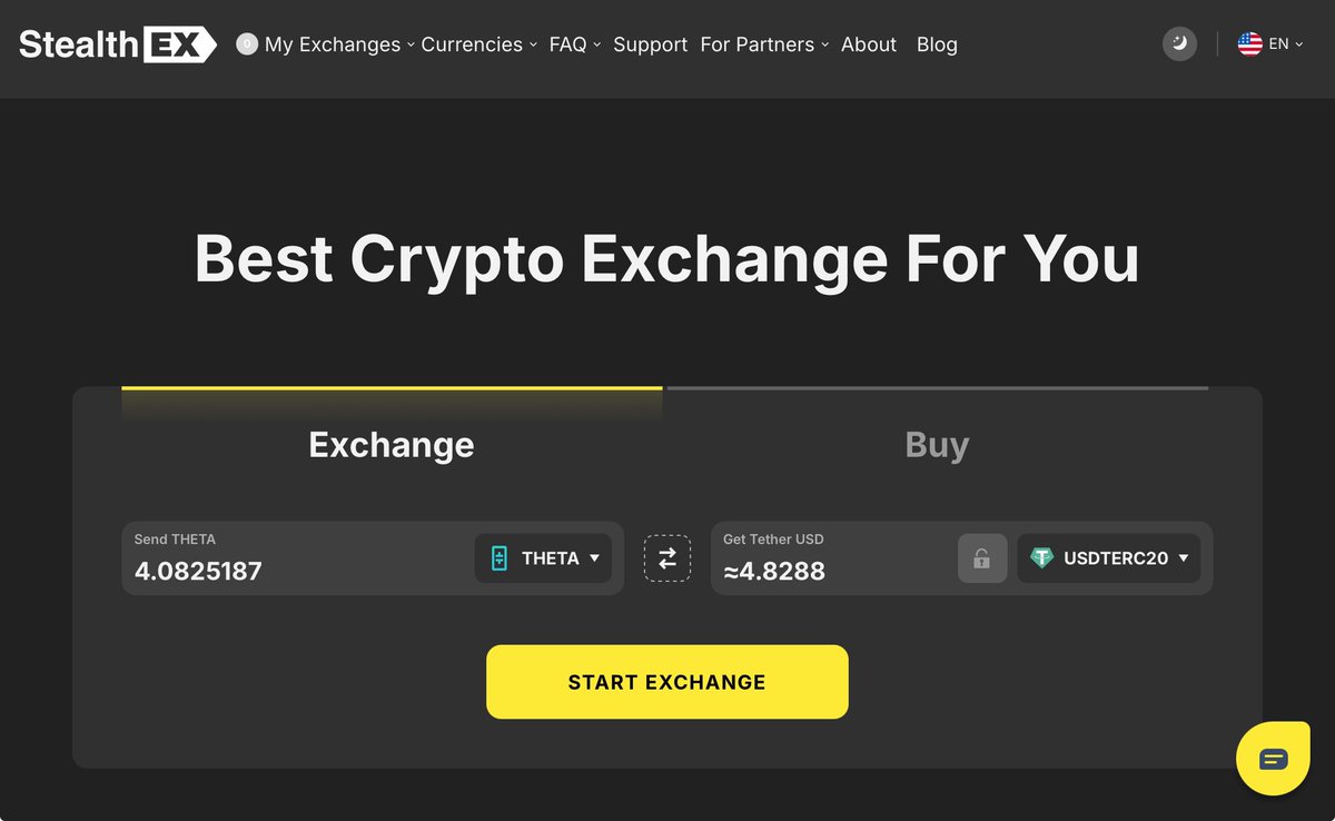 Do you want to trade $THETA native token or $TFUEL? without having to do it at a CEX because of regional limitations or any other reasons?

These reputable and reliable DEXs offer several pairs for exchange them.

No KYC required.

simpleswap.io
changeangel.io
