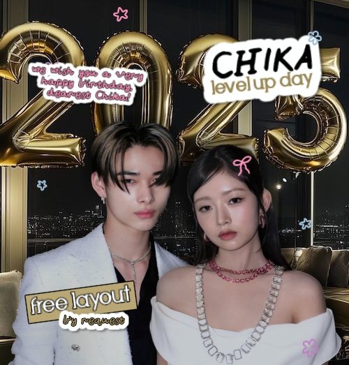 Any interactions would be appreciated, thank you! 🎉

To celebrate <a href="/chiinyourheart/">𐙚🍓, chika.</a>'s birthday, <a href="/williamdlka/">西村, WILLIAM.</a> will treat you FREE LAYOUT BY REQUEST from The Dying Stars

🎁 4 slot by reply

Will be draw at :
🗓 6 Jan 2025
🕗 19.15 WIB

Scroll down for more info

#zonauang #zonaba