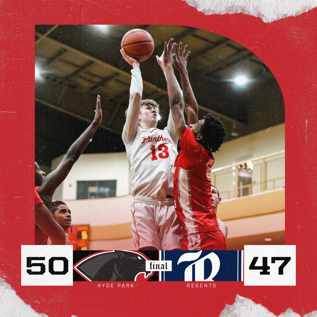 Hyde Park Boys Basketball picks up 2025 right where they left off in 2024…with a W! Panthers start 1-0 in District play!
