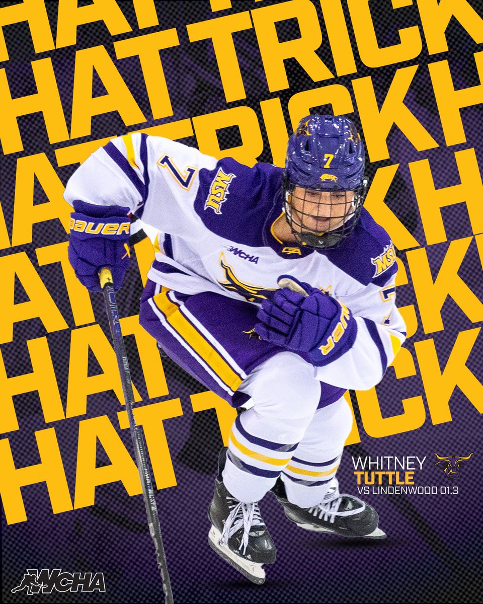WCHA Hockey (@wcha_whockey) on Twitter photo HAT TRICK + 1 ๐
Congratulations to <a href="/MinnStWHockey/">Minnesota State Womenโs Hockey</a>'s Whitney Tuttle on becoming the first WCHA skater this season to score 4โฃ goals in a game! HAT TRICK + 1 ๐
Congratulations to <a href="/MinnStWHockey/">Minnesota State Womenโs Hockey</a>'s Whitney Tuttle on becoming the first WCHA skater this season to score 4โฃ goals in a game!