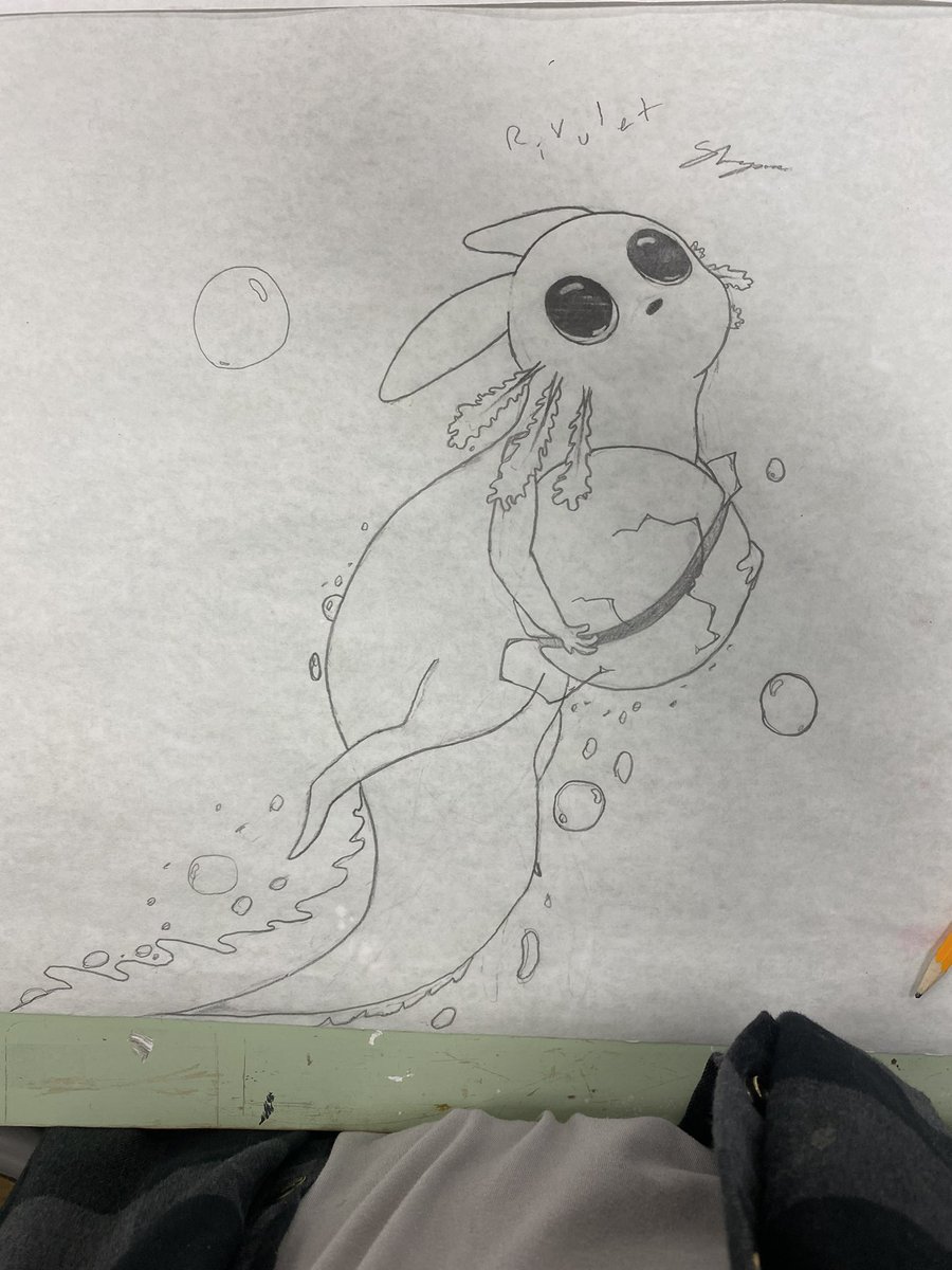BonShayr's tweet photo. What a cute scug holding a nuclear bomb 

#Rainworld https://t.co/VgEGX8fYz6