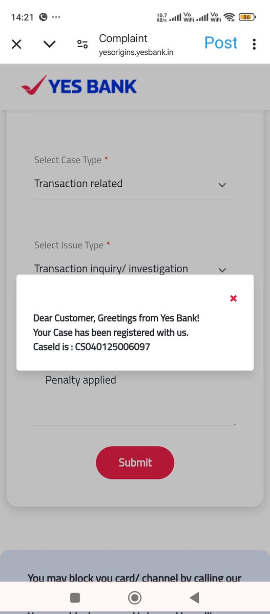 RAJASHREEMANE5's tweet photo. @YESBANK Solve the Issue on urgent basis, Applied Penalty &amp; Late fees even Credit card dues paid before due date &amp; failed from your side after that talking with customer care they said they will not charge extra still issued statement with Rs. 2000+ GST default is from your end https://t.co/NvrWdZNNPU