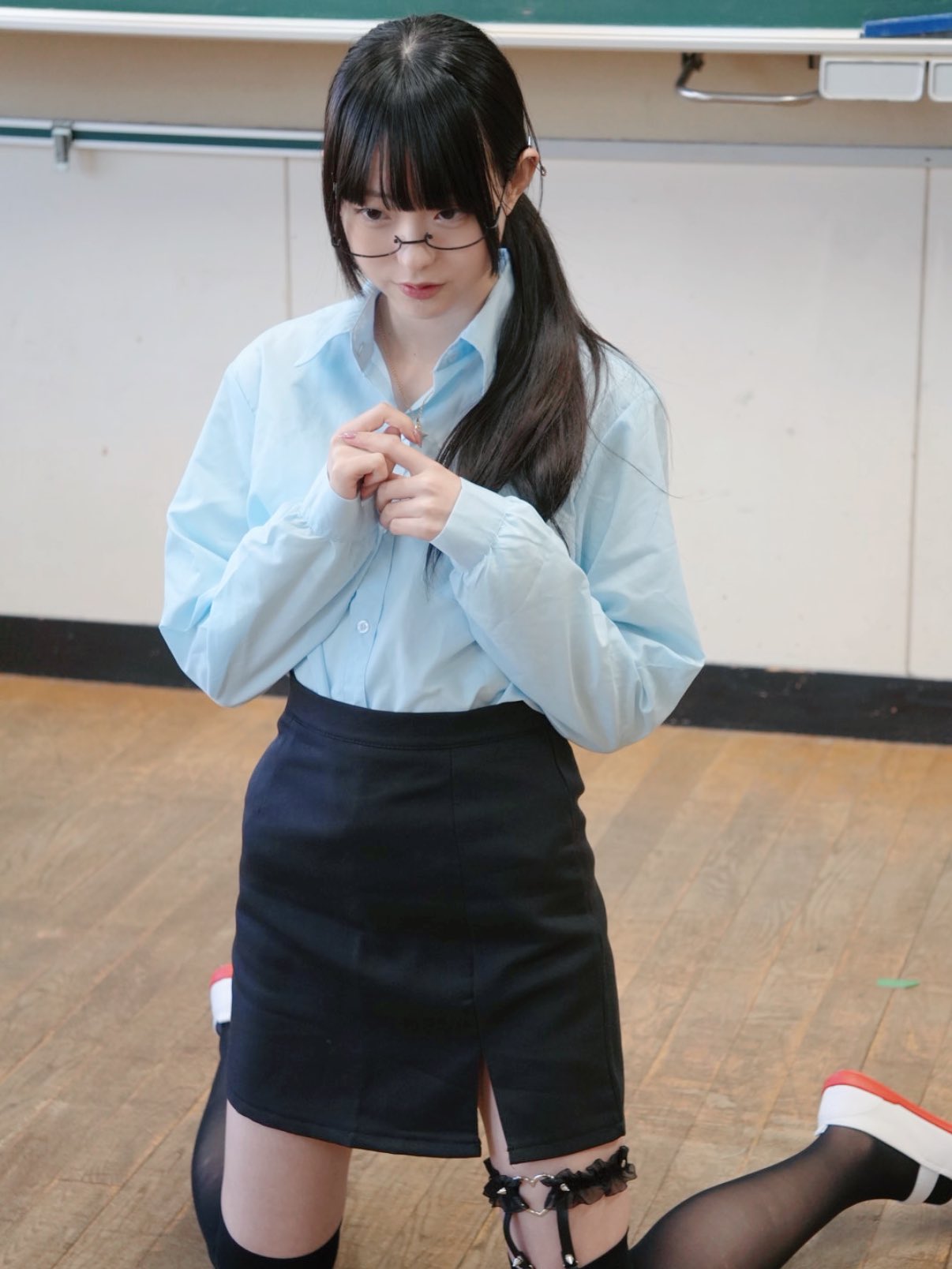 @あすさま専用 セール】ダブルサテンタックワイドパンツ（その他パンツ