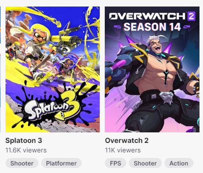 Overwatch got so cooked by marvel rivals that Splatoon has more live viewers