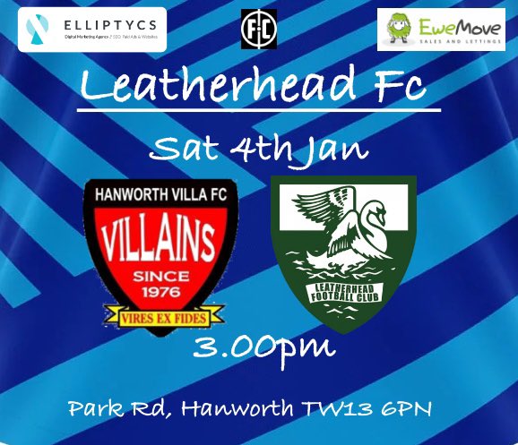 Leatherhead FC (@leatherheadfc) on Twitter photo It’s match day as we travel to <a href="/HanworthVillaFC/">Hanworth Villa FC</a> , with the frost overnight and pitch inspections everywhere today, we will keep you posted as soon as we know.
🧊 ❄️ It’s match day as we travel to <a href="/HanworthVillaFC/">Hanworth Villa FC</a> , with the frost overnight and pitch inspections everywhere today, we will keep you posted as soon as we know.
🧊 ❄️