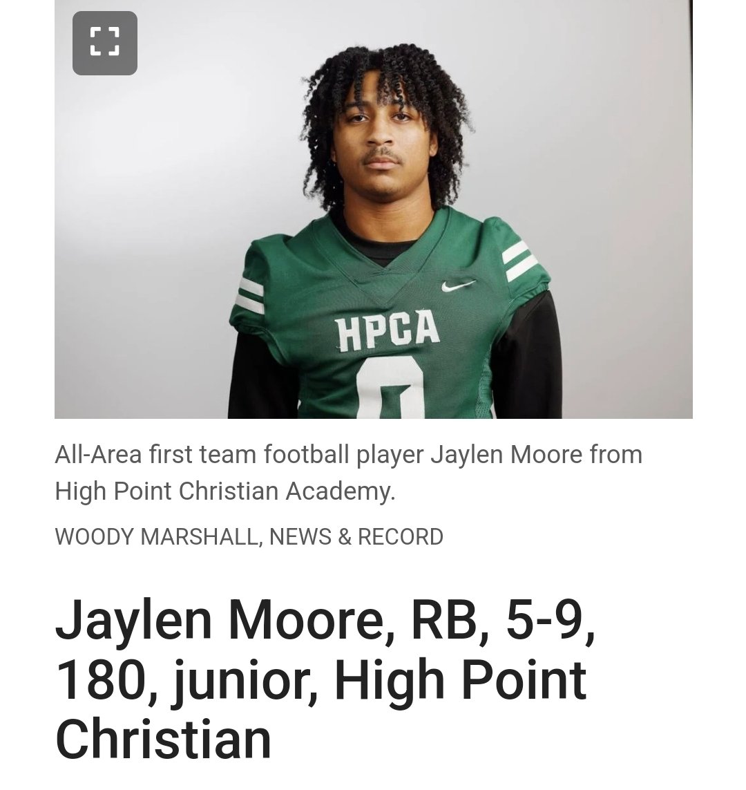 Congratulations Jaylen <a href="/J_Moore_06/">Jaylen Moore RB-2026</a>, on being named Greensboro 2024 All-Area High School Football First Team! greensboro.com/sports/high-sc… via <a href="/NewsandRecord/">News & Record</a>