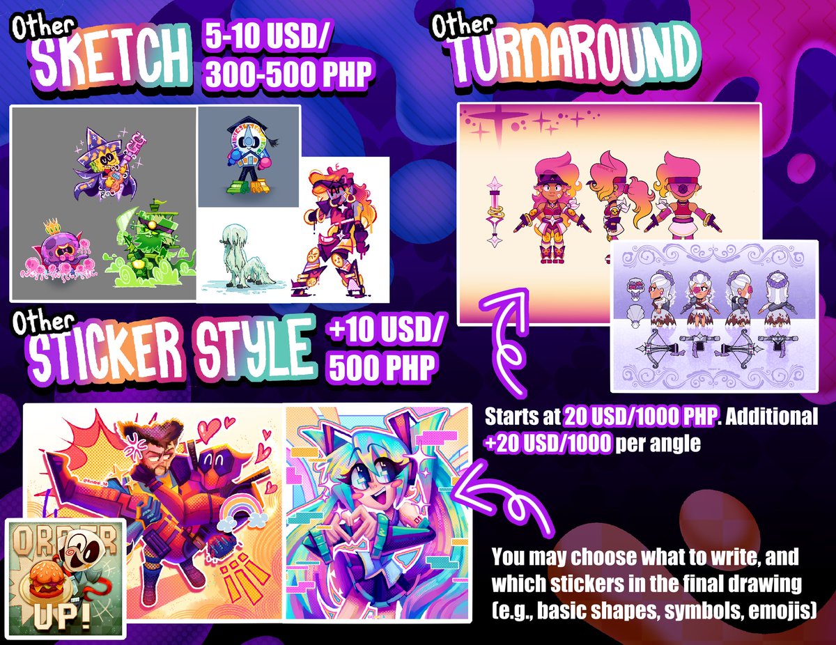 Artdrei_14's tweet image. COMMISSIONS OPEN! 🌈 
.
Updated the sheet for 2025 yall 
.
DM if you're interested and if you have any questions, feel free to comment ^^
.
.
#commissionsheet #artcommission #opencommission #commissionsopen