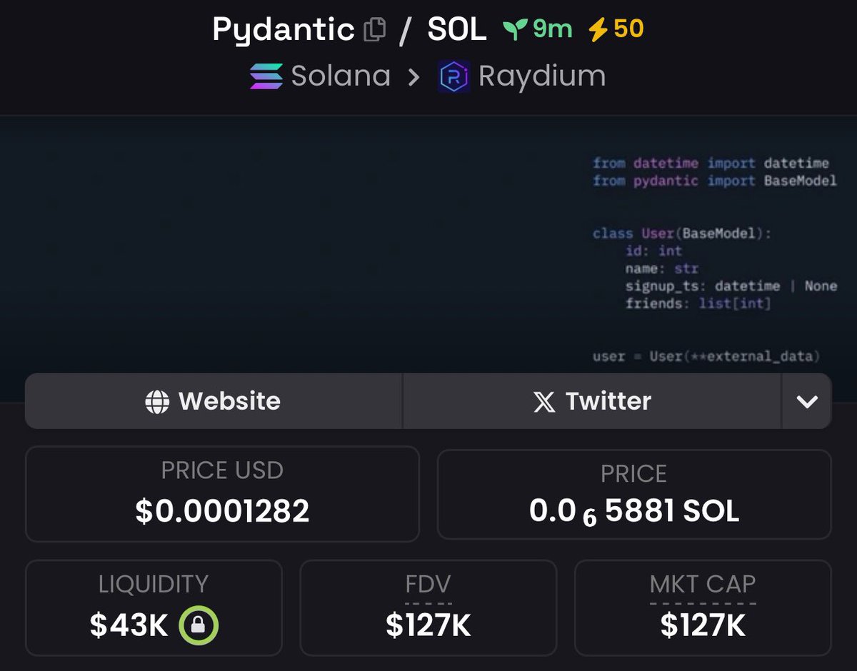 pumpedcalls's tweet image. 🚨 Scam Alert #Pydantic 🚨

Disclaimer: This post is not intended as financial advice, stay safe traders.