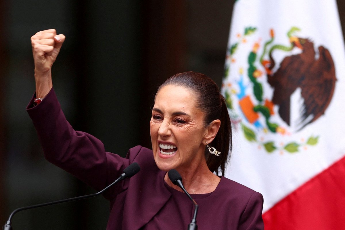 El imperio yanqui con sus amenazas cotidianas y su guerra de propaganda ha comenzado a tirar fuerte para poner a prueba a Claudia Sheinbaum, buscando signos de flaqueza para dominarla. La tienen muy difícil los cabrones: ¡NO SABEN LA GUERRERA QUE TIENEN AL FRENTE!

Yaocihuatl 🇲🇽