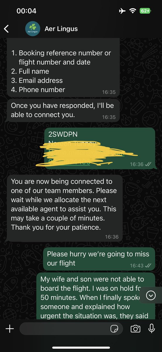 PudHymen's tweet photo. @AerLingus I did 8 hours ago when we were panicking trying to board the flight and were repeatedly ignored. You have all the info at this stage, we’ve contacted you probably 20+ times through every possible medium. Come on lads https://t.co/GWiSUKZczm