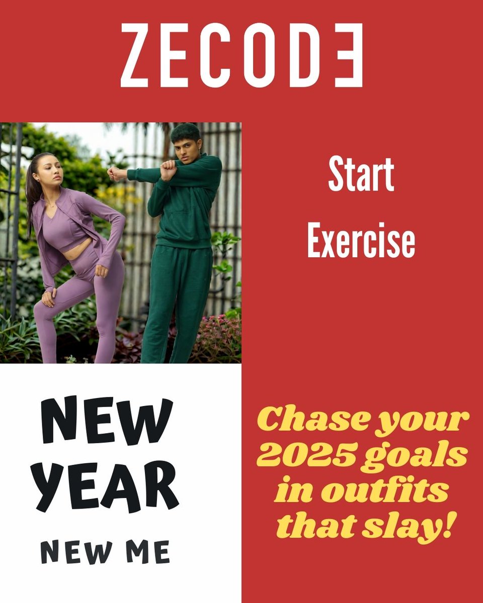 zecodeindia's tweet image. Turn your New Year resolutions into a reality with ZECODE. From style makeovers to goal-smashing outfits, we&apos;ve got you! Let’s rock 2025 together.

#ZECODE #newyearnewme #newyearresolutions #newyear2025 #newyearvibes #newyeargoals #2025resolutions #2025goals #newyearfashion