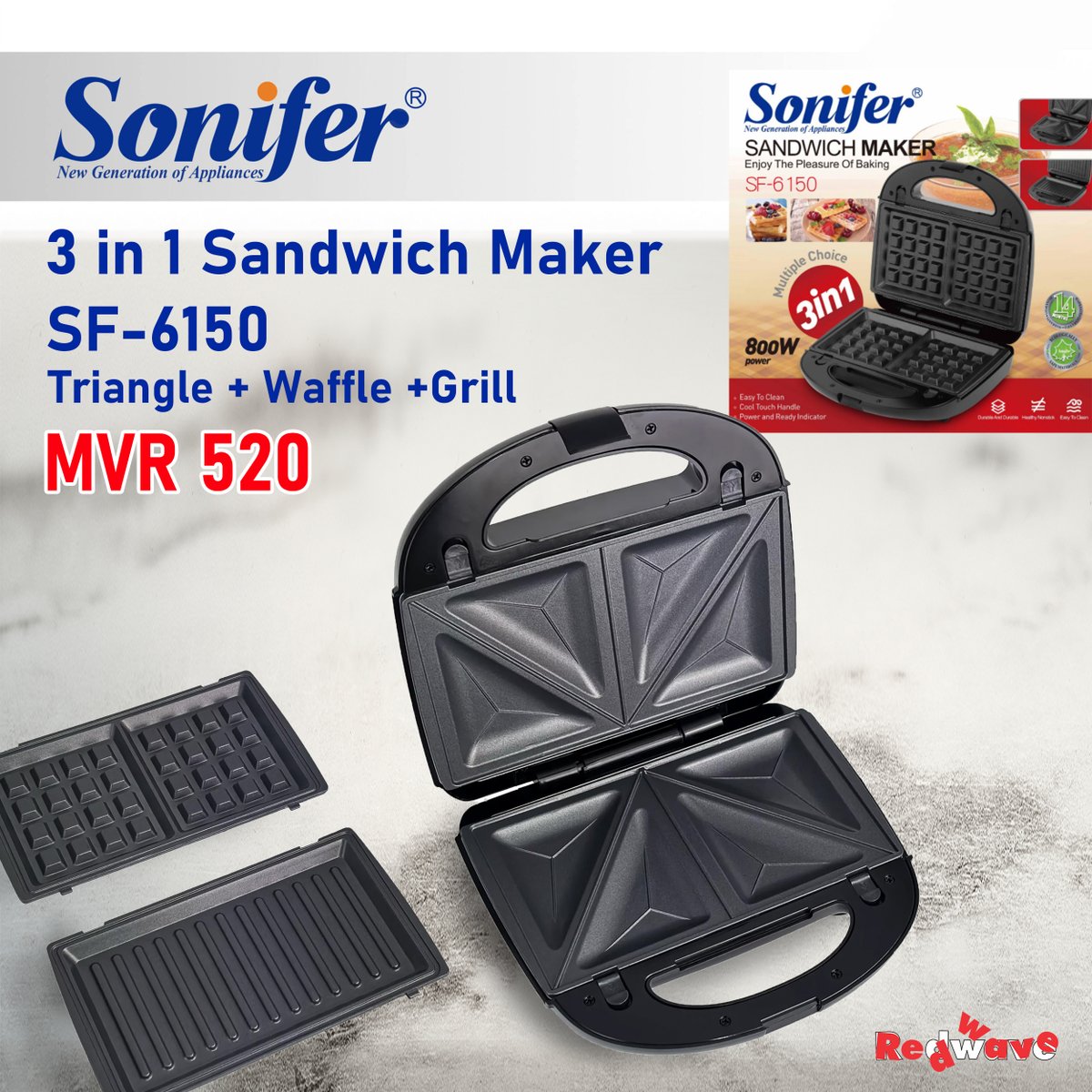 redwavemaldives's tweet image. Sonifer Sandwich Maker. 🧇🥯🥪🫓🥙
redwave.mv/brand/sonifer/

#Sonifer #sandwichmaker #WaffleMaker #donutmaker