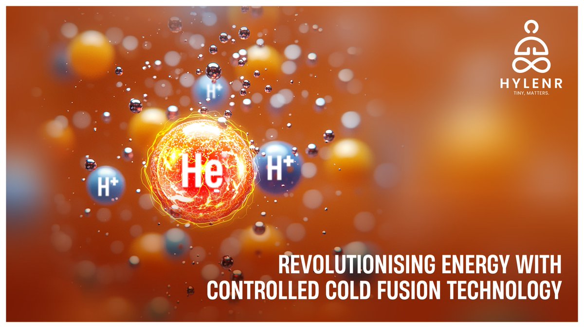 hylenrinc's tweet photo. Imagine unlocking the atom’s power to create clean, sustainable energy. At #Hylenr, our Controlled #ColdFusion Technology harnesses the transformative potential of Fusion (1[H] &amp; 2[He]), delivering limitless energy for a greener tomorrow.

#LENR #Innovation #Sustainability https://t.co/mLUhQnlsDp