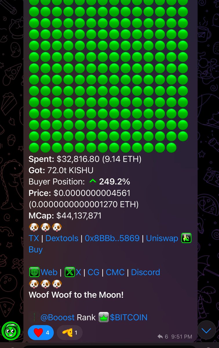 ThunderTwoOne's tweet image. 🚨 Someone just dropped $33,000 on #KISHU! 🚀💎 This is your wake-up call: $KISHU isn’t here to play—it’s here to melt faces!🔥 Don’t sleep on the next big move. Are you in? 🌕 #KishuInu #Crypto #MoonShot