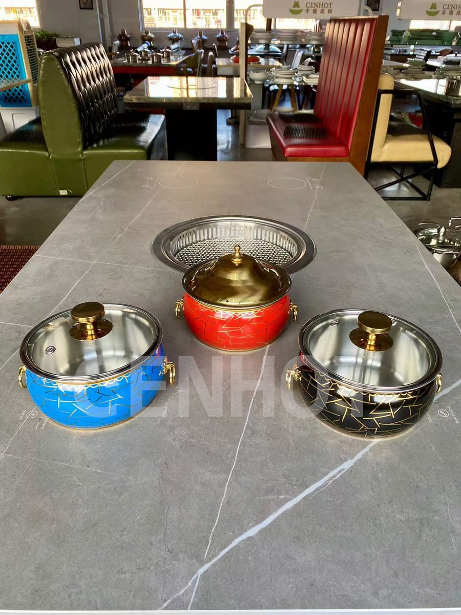 Cenhotequipment's tweet image. These three newly designed hot pot soup pots come with a metal anti-scald shell, ensuring safer use while being both practical and visually appealing
#hotpot #stockpot #hotpotequipment #hotpotrestaurant #shabushabu
hotpotequipment.com
cenhot.com