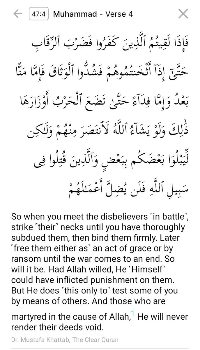 Taking a verse out of context and misinterpreting its meaning to fit your agendas is both dishonest and disgusting. The context clearly refers to meeting in battle, not casual encounters. After all, battles are not occasions for exchanging flowers and roses, are they?