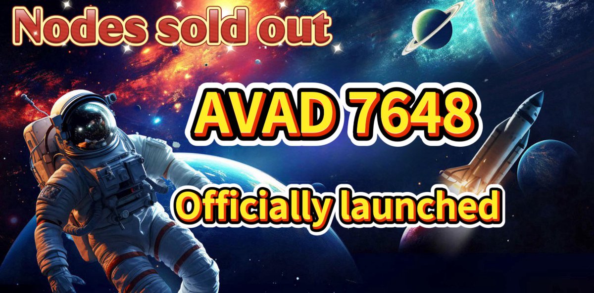🎉 AVAD 7648 is officially launched! A new era for MEME is opening! 🚀

⏰ On January 4, AVAD 7648 was officially launched! 
🚀Based on Avalanche, we will lead the new development direction of MEME with our unique technical advantages and innovative models.❗️

Witness Together🔥