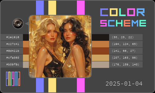 enigma_mt's tweet photo. ColorScheme today! #Palette is from 'Oil painting art Konstantin Razu ...' by 이준영, click https://t.co/wRsntV4jjh for more details. #AIGC #Color @TensorArt https://t.co/QB0Yjg0Cfy