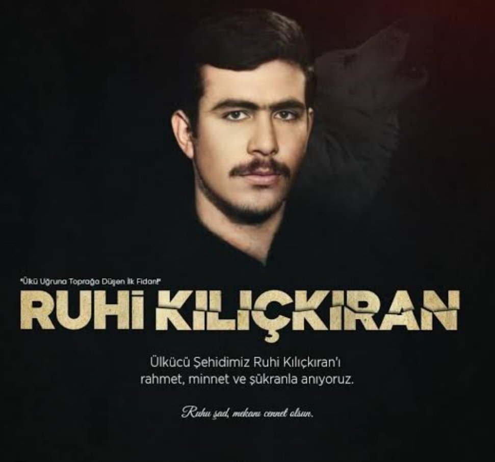 Ülkücü şehitler kervanın yolbaşcısı... 
İlk ayazımız,
İlk avazımız,
İlk canımız...
İlk göz ağrımız..
Ve ölmez bir davanın ilk sâlâsı…
Ülkücü şehidimiz #RuhiKılıçkıran’ı şehadetinin 57.yılında rahmetle,minnetle ve dualarla anıyorum.
Ruhu şad,mekanı cennet olsun