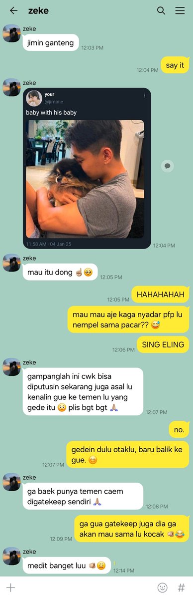 kucinggendut__'s tweet photo. vmin - one tweet au

gatekeeping https://t.co/VwGLTLrTDf