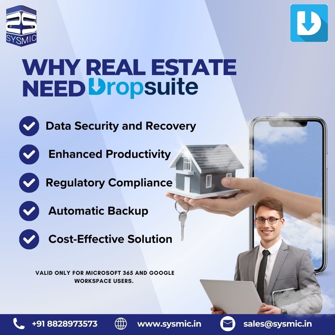 sysmicit's tweet image. As a real estate firm managing documents can be tedious, but with Dropsuite in hand email backup and archival can be done easily. SYSMIC is a proud distributor of it. Visit the link.

sysmic.in/dropsuite-emai…

#dropsuite #sysmic #emailbackup #emailarchival