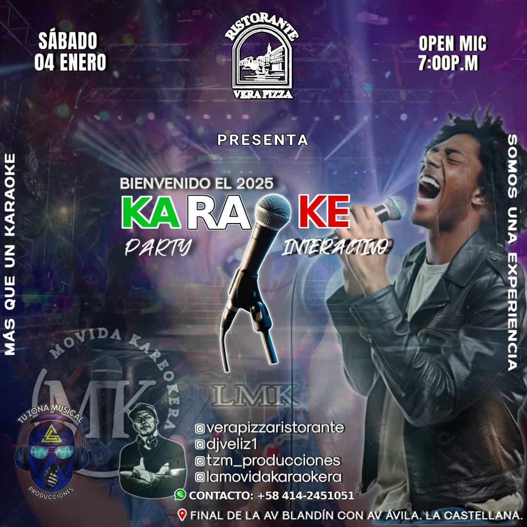 vega13ve's tweet photo. Los esperamos hoy, 35 de diciembre, para que pasen una noche diferente, en el mejor Karaoke de la ciudad.

¿Y saben porque somos el mejor?
Porque somos el único que premia a la gente que canta mal.. 😁 https://t.co/CIIoaBvF9x