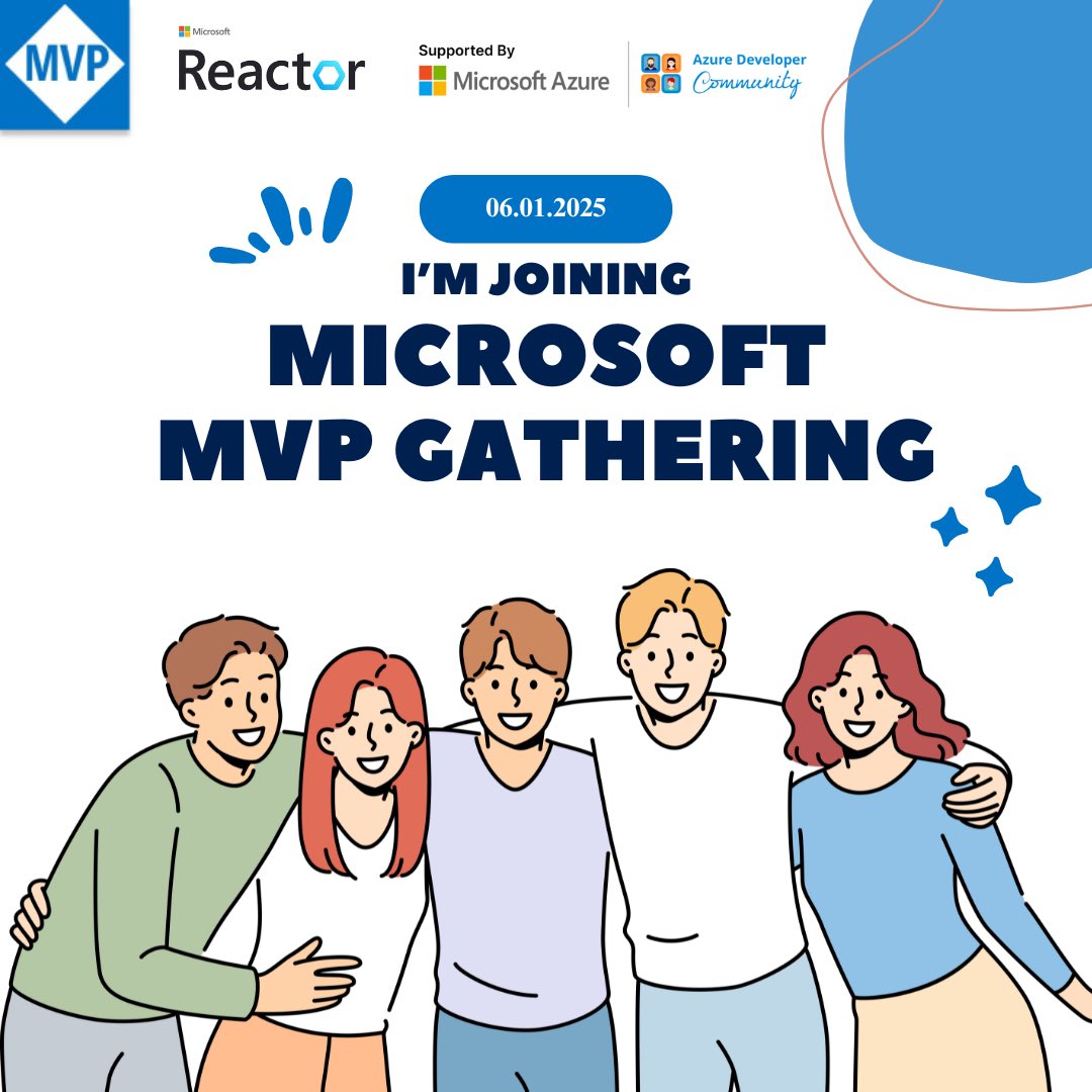 TechFero's tweet image. Excited to meet the Microsoft Leadership Team, Product Team, and MVP family on 6Jan2025! Can’t wait to say hi to new MVPs and reconnect with familiar faces. It’s gonna be a memorable one! @MVPAward 

#MicrosoftMVP #AzureDeveloperCommunity
