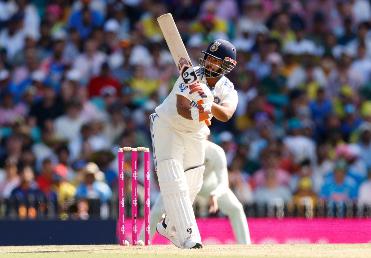 On a wicket where majority of the batters have batted at a SR of 50 or less, <a href="/RishabhPant17/">Rishabh Pant</a>'s knock with a SR of 184 is truly remarkable. He has rattled Australia from ball one. It is always entertaining to watch him bat. What an impactful innings!

#AUSvIND
