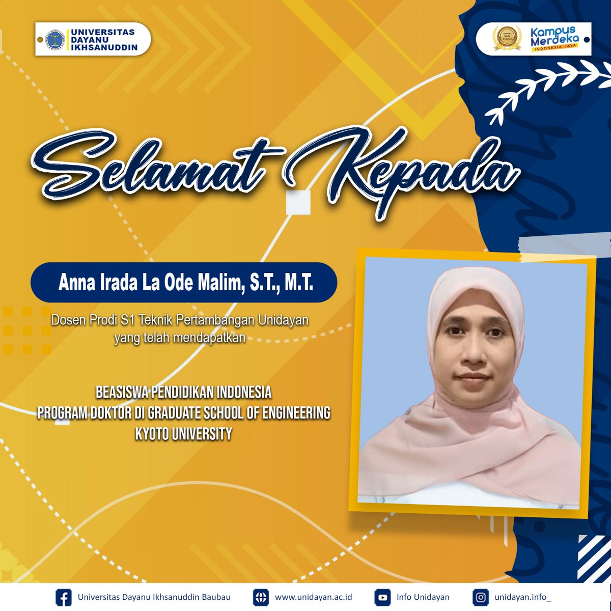 unidayan_'s tweet photo. Kami sangat bangga atas pencapaian ini. Keberhasilan mereka adalah bukti nyata bahwa Universitas Dayanu Ikhsanuddin memiliki tenaga pendidik yang berkualitas dan berkomitmen untuk terus berkembang. https://t.co/LTVYwFyu5h