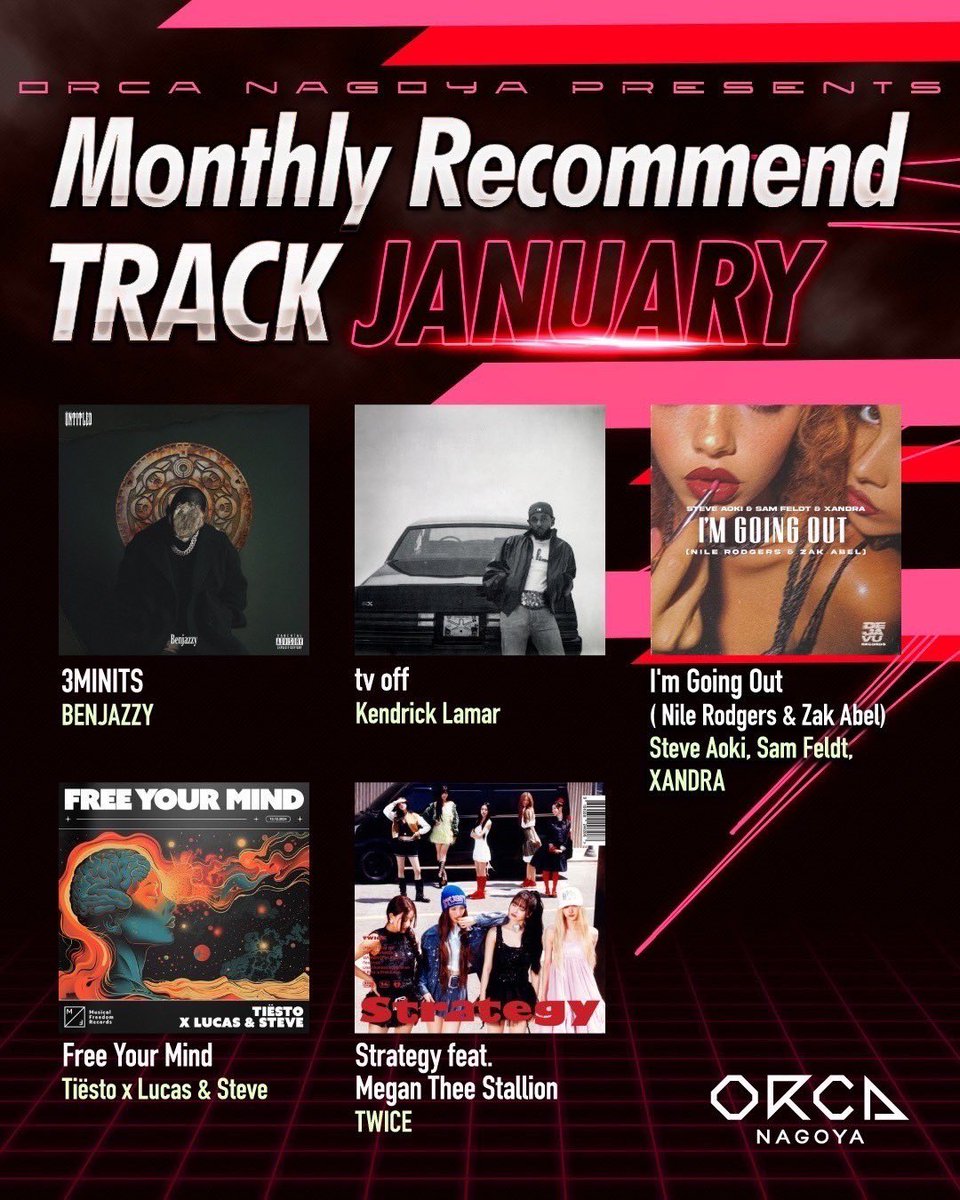 1発目のUO SATURDAY!!

あけおめのことよろで、今夜も楽しみましょう🤲
<a href="/ORCAnagoya/">ORCA NAGOYA</a>