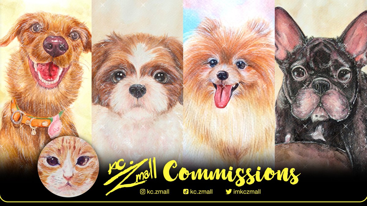 Pls kindly RT 🤍

commission donate 🌻 
🍀 𝚔𝚌.𝚌𝚘𝚖𝚖𝚒𝚜𝚜𝚒𝚘𝚗 。♡・🛸
🐾 รับวาดภาพสีน้ำน้องสัตว์
🌻 50% บริจาคมูลนิธิเพื่อนสัตว์ป่าและมูลนิธิที่ช่วยเหลือเกี่ยวกับสัตว์

ー คิวงานเริ่ม ก.พ. 2025 เป็นต้นไป

รายละเอียดเพิ่มเติมในเมนชั่น
สอบถามจองคิวได้ทาง DM ค่ะ ♡  
#kczcms