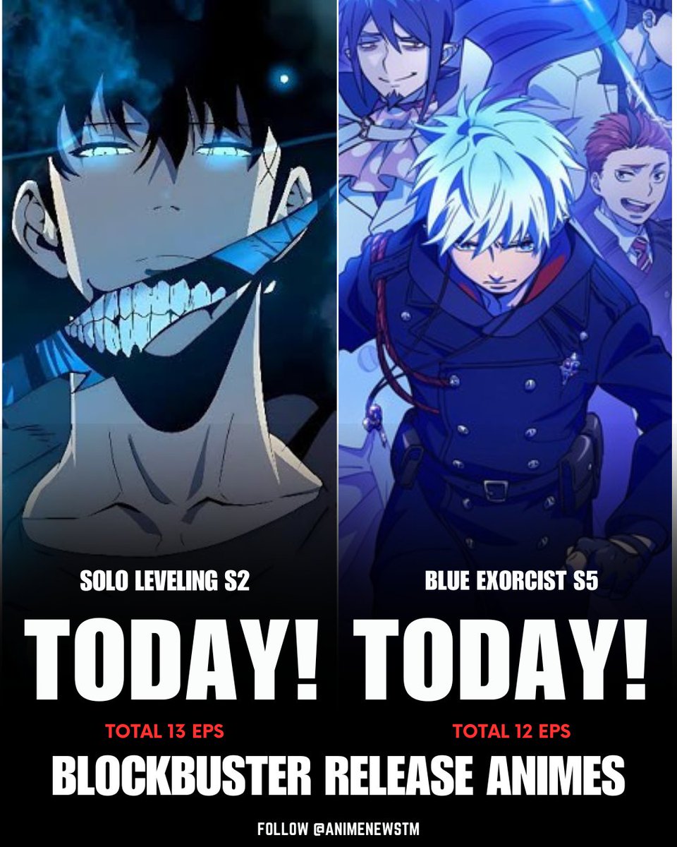 njgstu's tweet photo. Anime Returning today ‼️

Follow @animenewstm for more updates 💯
Follow @theanimestorm for more Reels 💯 https://t.co/7Gnsd3otfr
