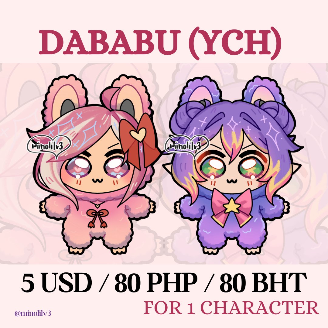 minolilv3's tweet photo. YCH Commissions are open :3
Please read TOS in my bio before ordering and for more info π
#artcommission #ych #ychcommission #cms #cmsph #cmsth https://t.co/y2mbDNA5lK