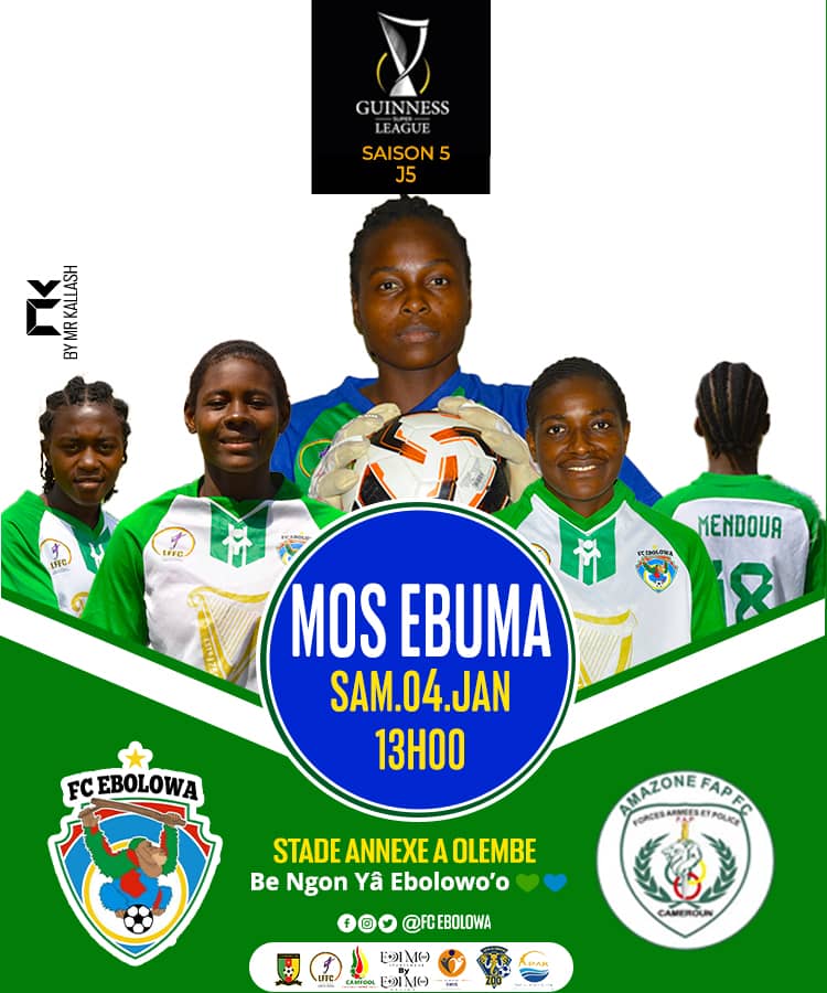 FCEbolowa's tweet photo. 💚💙WE'RE BACK
🏆 @GSuper_League 5 J5
🆚 #FAP
📆 Samedi 4 Janvier 2025
⏰ 13 H
🏟️ Annexe A Olembe
📲 #FCEFAP
#WeAreBeNgonYâEbolowoo💚💙
#Champion🇨🇲🏆🥇
#MOSEBUMA
#MatchDayFive
#FCEFAP
#GSL5 #LFFC
@PortOfKribi
@edimosports
@Camfool_
#ASMIS
#EnsembleEcrivonslHistoire https://t.co/9YSYvAxliN