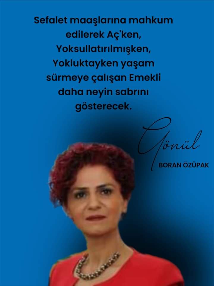 Emekli ve Emekçiler Dernekleri Federasyonu (@emedfederasyonu) on Twitter photo "Sefalet maaşlarına mahkum edilerek Aç'ken,
Yoksullatırılmışken,
Yokluktayken yaşam sürmeye çalışan Emekli daha neyin sabrını gösterecek"
Gönül BORAN ÖZÜPAK
#TüikEmekliVeEmekçiyiBitirdi
<a href="/gonulborann/">Gönül Boran Özüpak</a> "Sefalet maaşlarına mahkum edilerek Aç'ken,
Yoksullatırılmışken,
Yokluktayken yaşam sürmeye çalışan Emekli daha neyin sabrını gösterecek"
Gönül BORAN ÖZÜPAK
#TüikEmekliVeEmekçiyiBitirdi
<a href="/gonulborann/">Gönül Boran Özüpak</a>