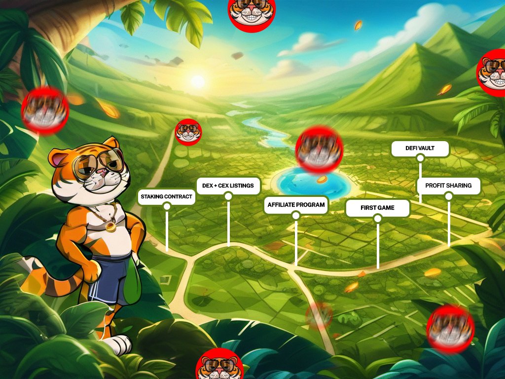2025: The Jungle is Expanding 🐅

Tigers don’t wait — they make moves. Here’s exactly what’s coming for $TIGA in 2025:

1️⃣ TIGA #Staking Contract → Stake your $TIGA tokens and start earning rewards.

2️⃣ DEX and CEX Listings → $TIGA will roar onto major #decentralized and