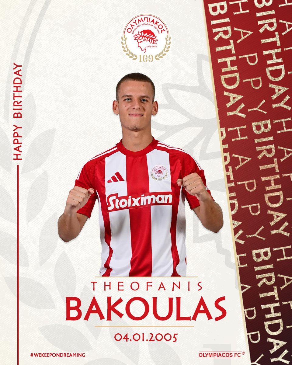 olympiacosfc's tweet image. 🎂 Χρόνια πολλά Θεοφάνη! / Happy Birthday Theofanis!

#HappyBirthday #Bakoulas #Olympiacos #Wishes