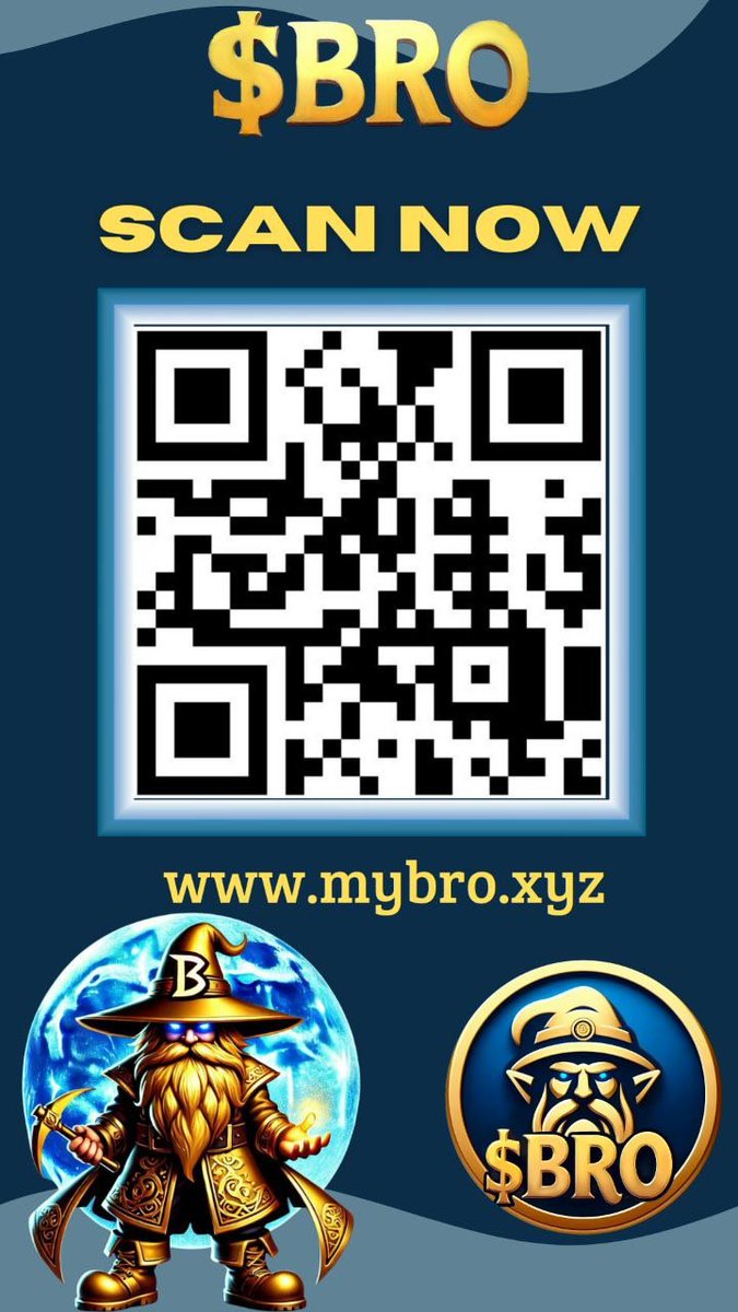 $BRO STICKERS RAID CAMPAIGN 

Mission 
🧙‍♂️Print one of the 3 Provided Stickers
🧙‍♂️Create 1 min video Content + Aesthetic Photo
🧙‍♂️Include bro oriented soundtrack or use these: 
t.me/MyBro_xyz/973/…
t.me/MyBro_xyz/973/…
🧙‍♂️Link Sticker Location using Google Map Link
🧙‍♂️Upload